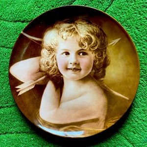 Angel Decorative Plate “Cupid At Play”